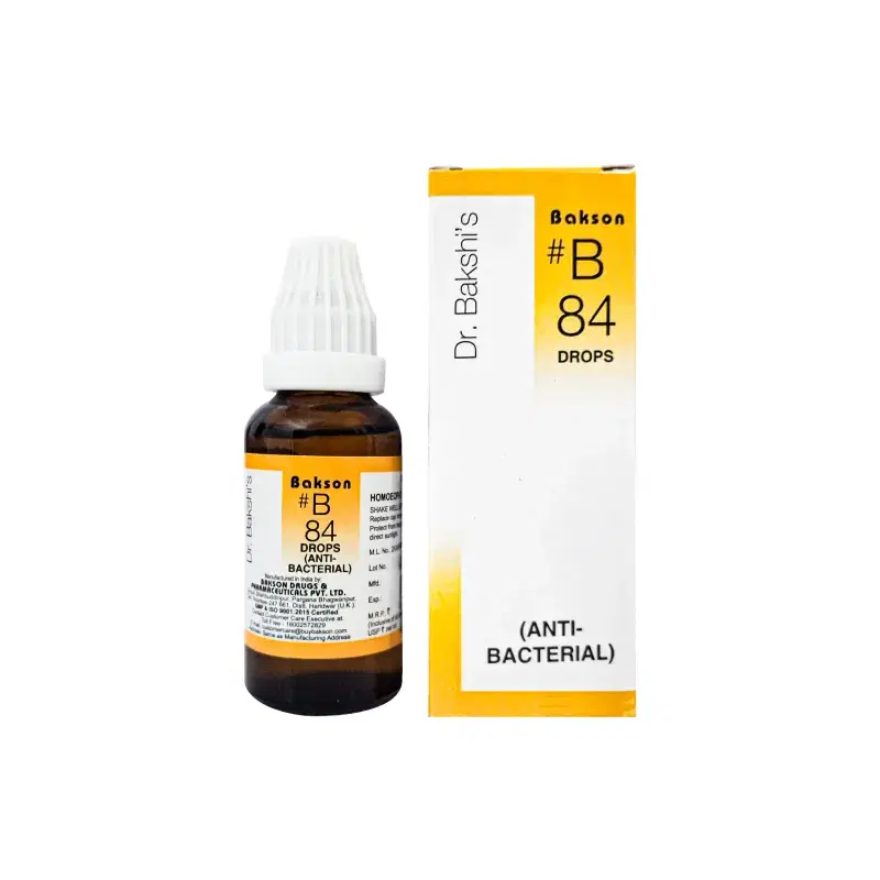 Bakson B Drop #84 – (anti-bacterial Drops) – 30 Ml