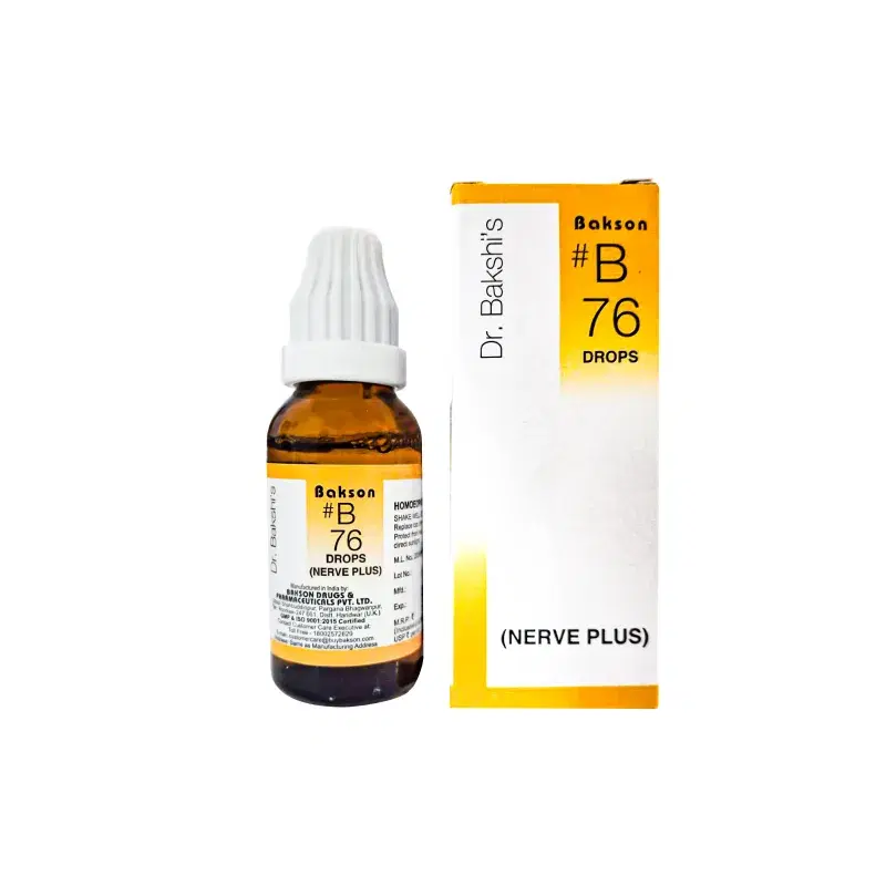 Bakson B Drop #76 – (nerve Plus Drops) – 30 Ml