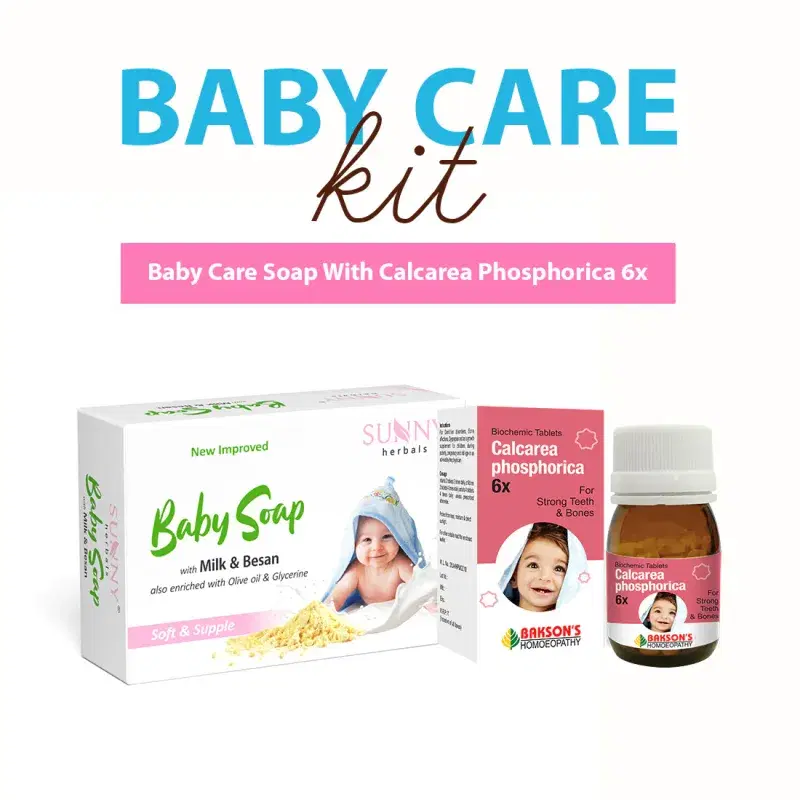 Bakson Baby Care Kit- Baby Care Soap With Calcarea Phosphorica 6x