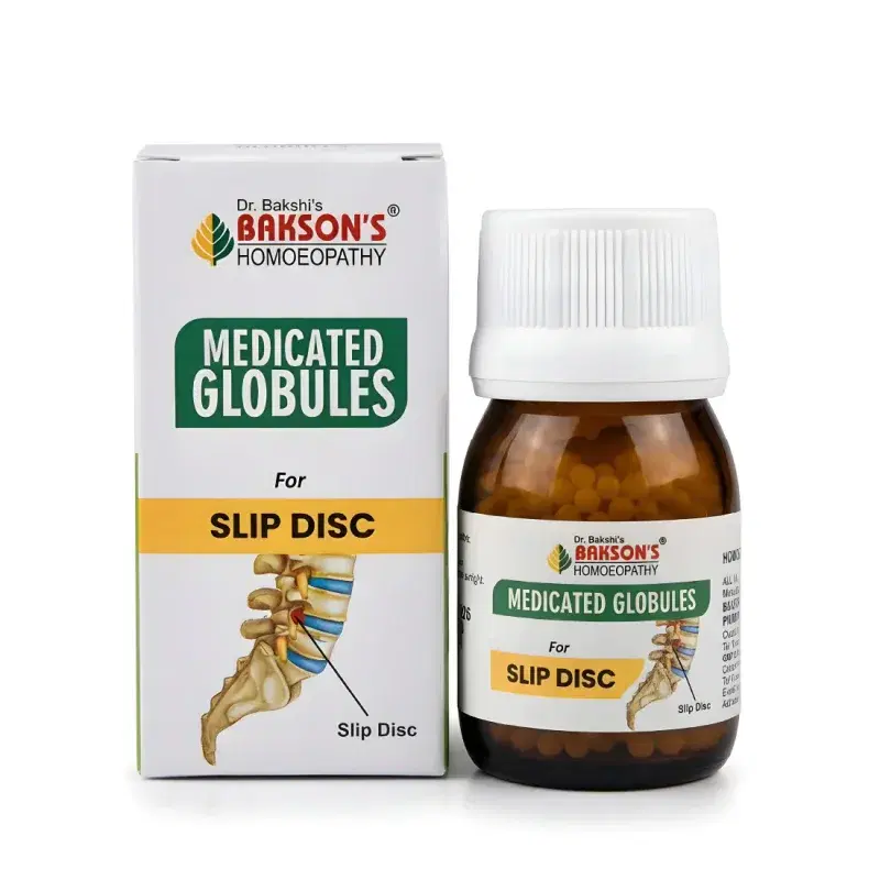 Bakson Medicated Globules for Slip Disc