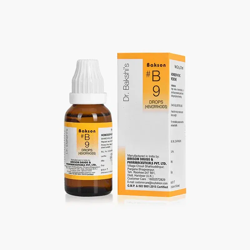 Bakson B9 Drops (hemorrhoids)