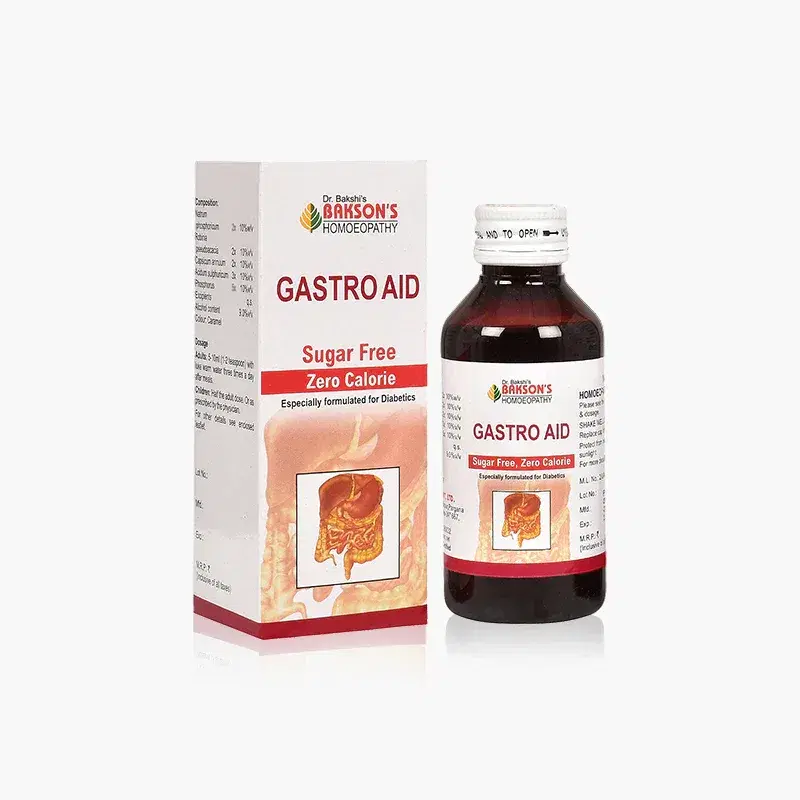 Bakson Gastro Aid Syrup (sugar Free)