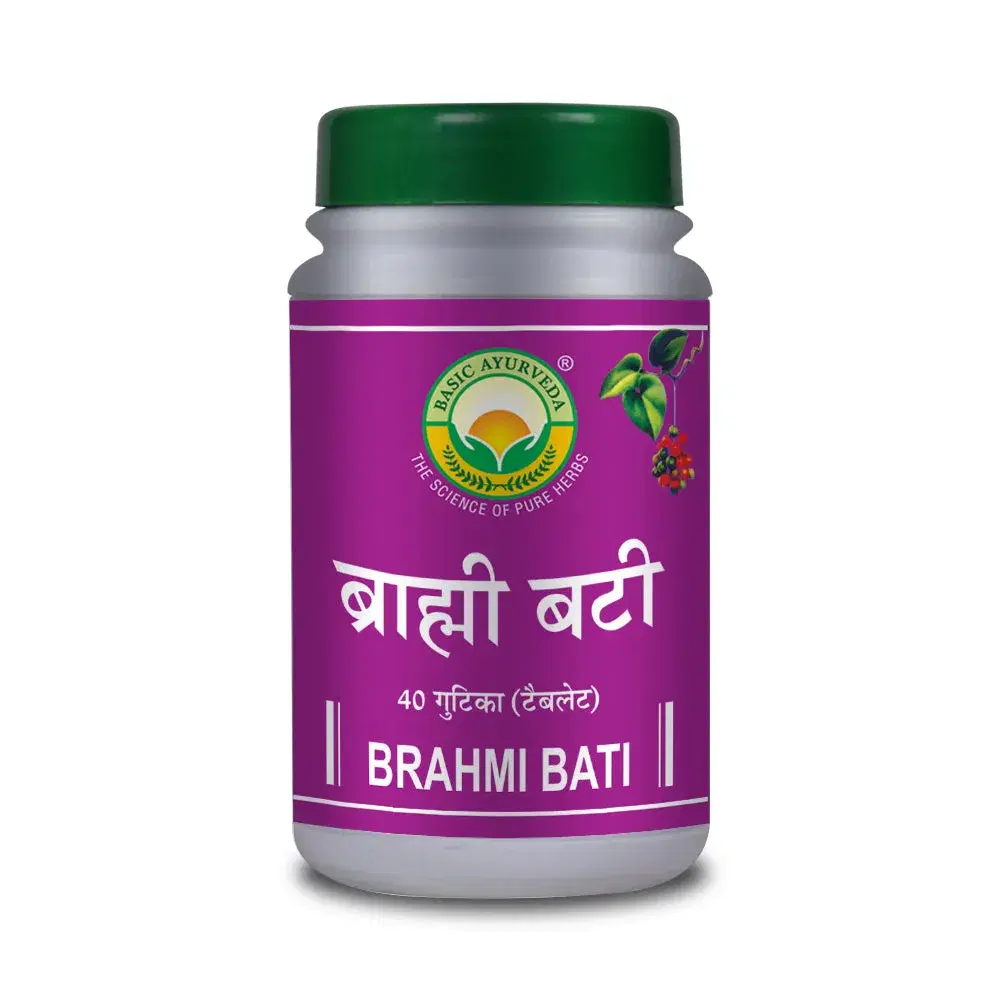 Basic Ayurveda Brahmi Bati 40 Tablet - Image 1