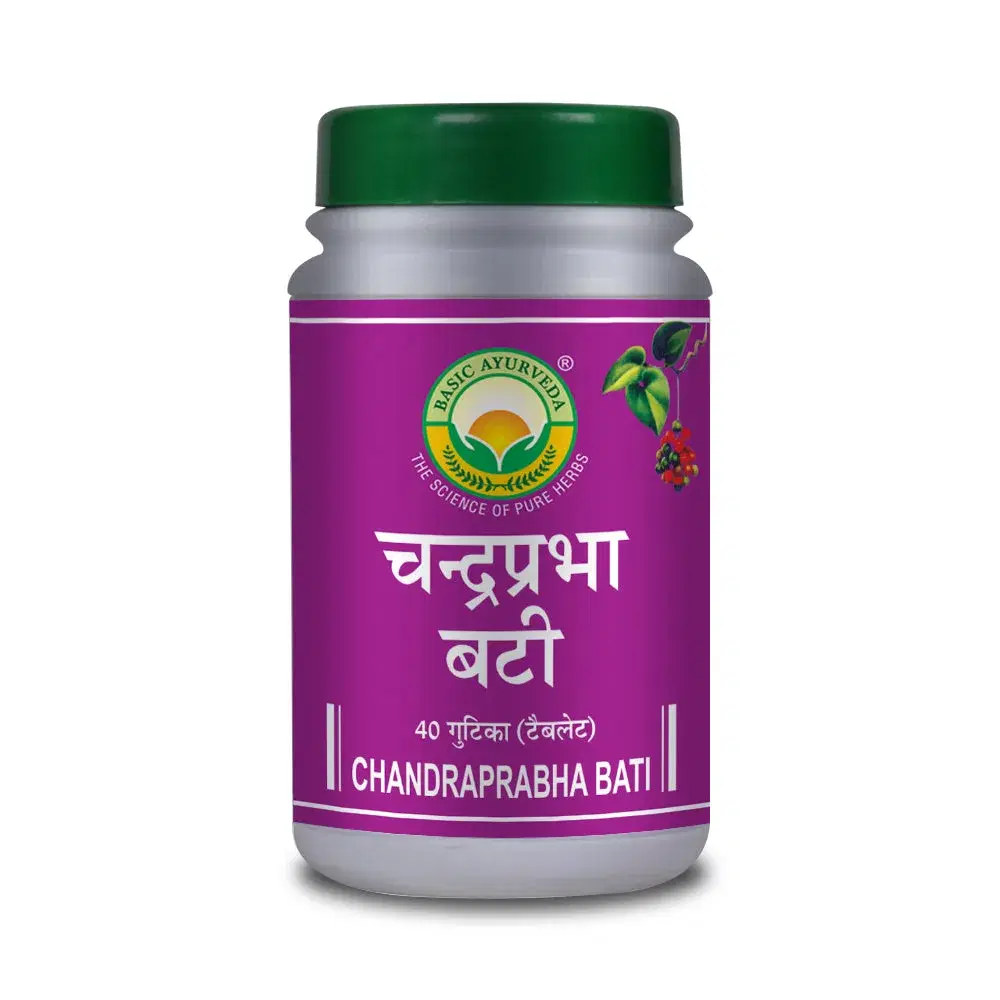 Basic Ayurveda Chandraprabha Bati 40 Tablet - Image 1