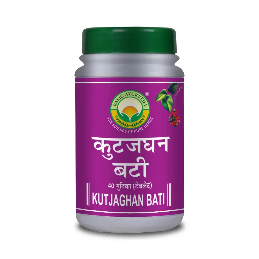 Basic Ayurveda Kutjaghan Bati 40 Tablet - Image 1