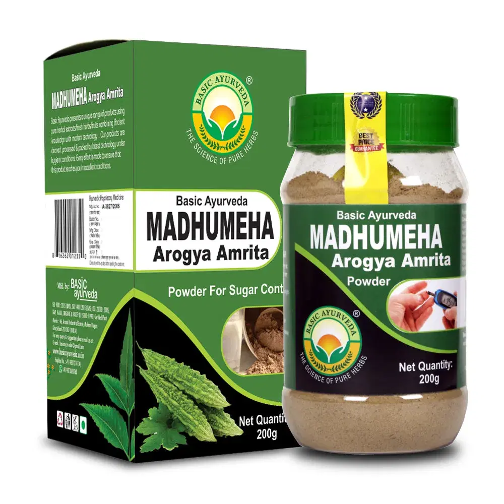 Basic Ayurveda Madhumeha Arogya Amrita Powder 200 Gram - Image 1
