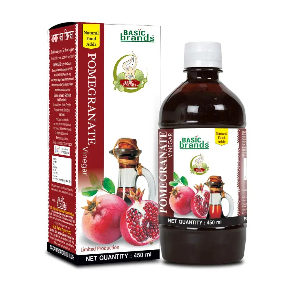 Basic Ayurveda Pomegranate (Anar) Vintage (Vinegar) 450 ml - Image 1