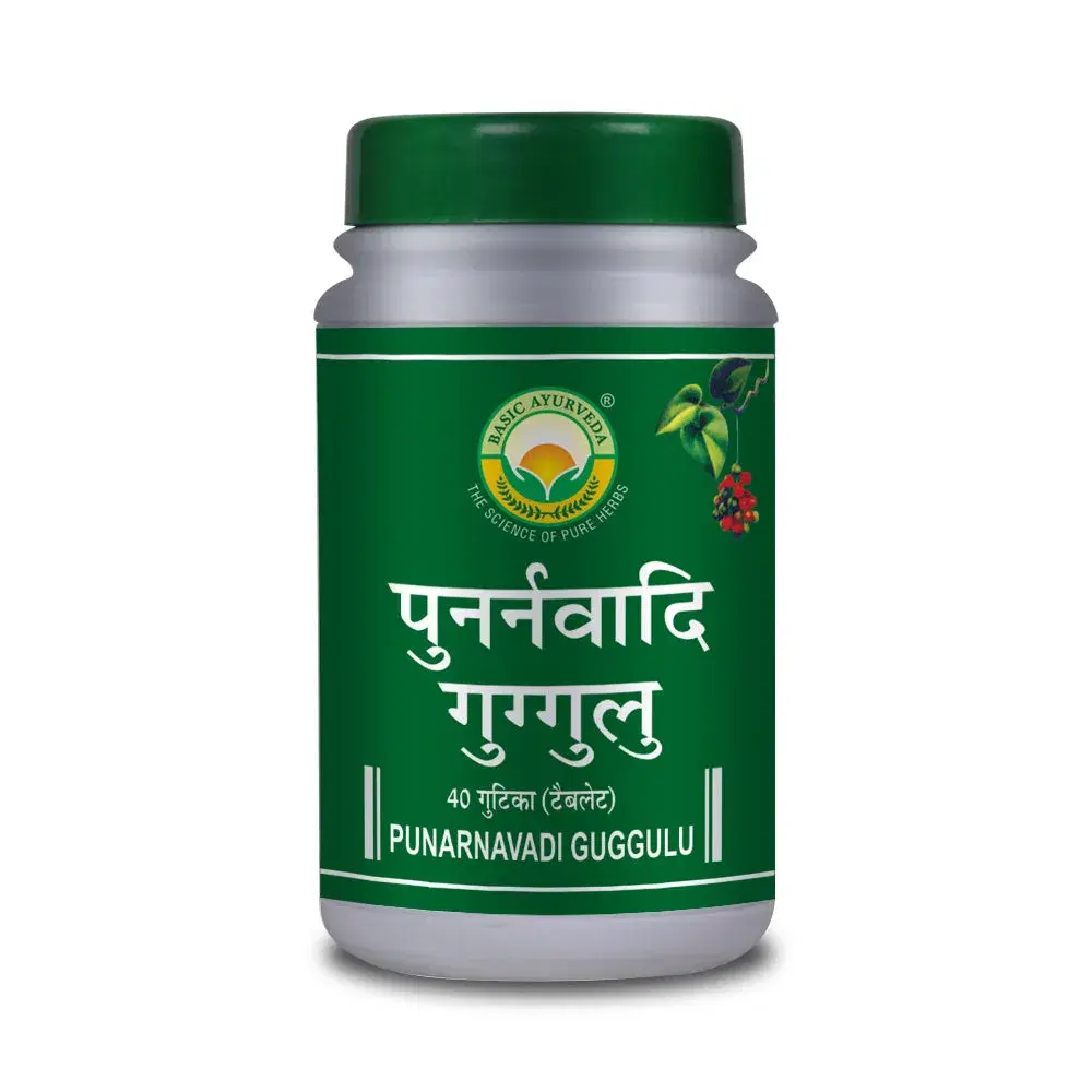 Basic Ayurveda Punarnavadi Guggulu 40 Tablet - Image 1