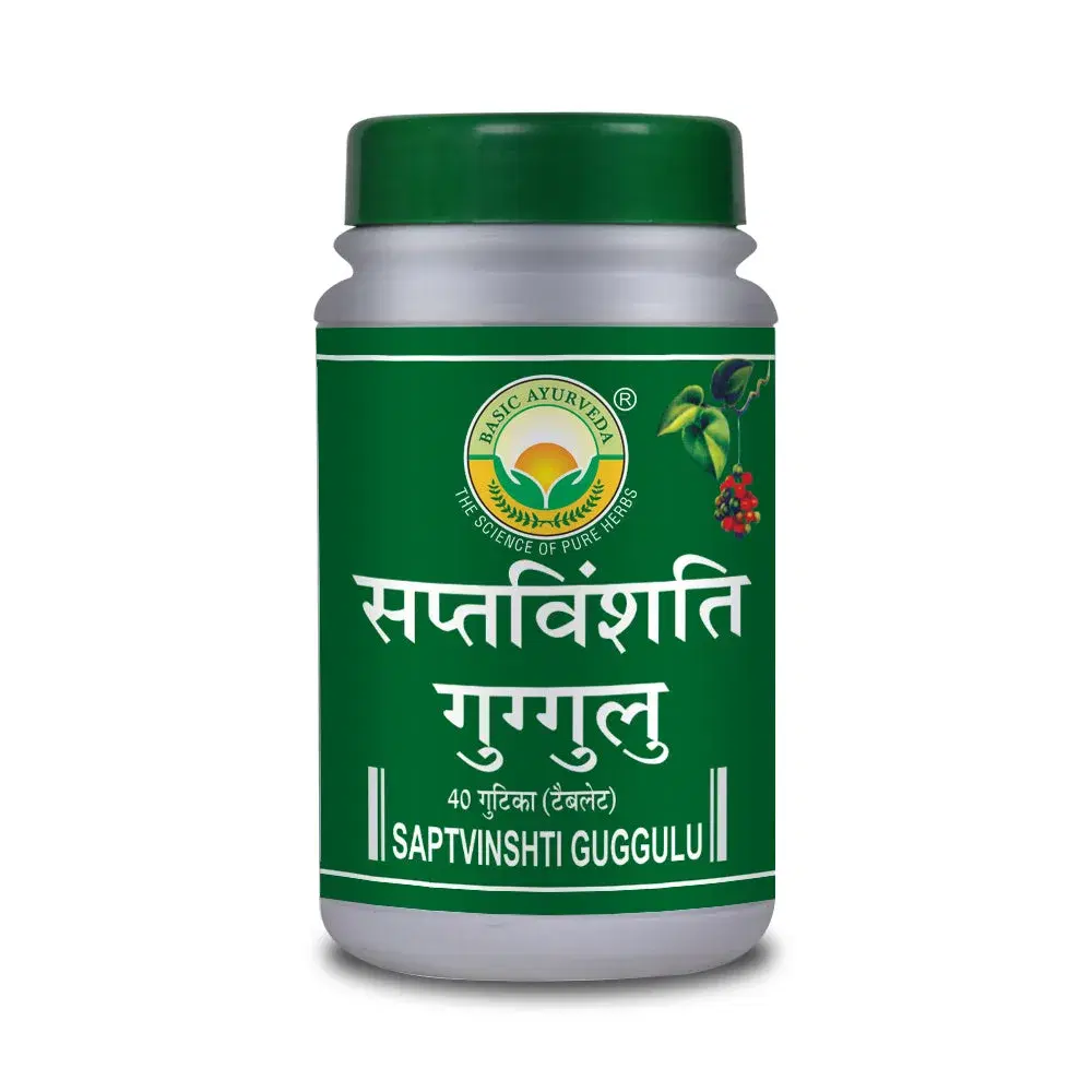 Basic Ayurveda Saptvinshti Guggulu 40 Tablet - Image 1