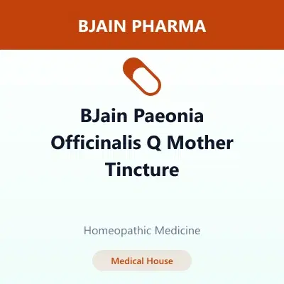 BJain Paeonia Officinalis Q Mother Tincture BJain Paeonia Officinalis Q Mother Tincture - Image 1