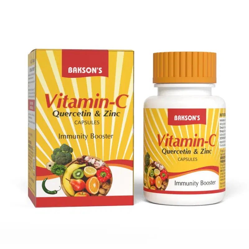 Bakson Vitamin-c, Quercetin & Zinc 30 Capsules