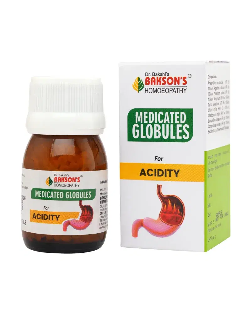 Bakson Medicated Globules for Acidity