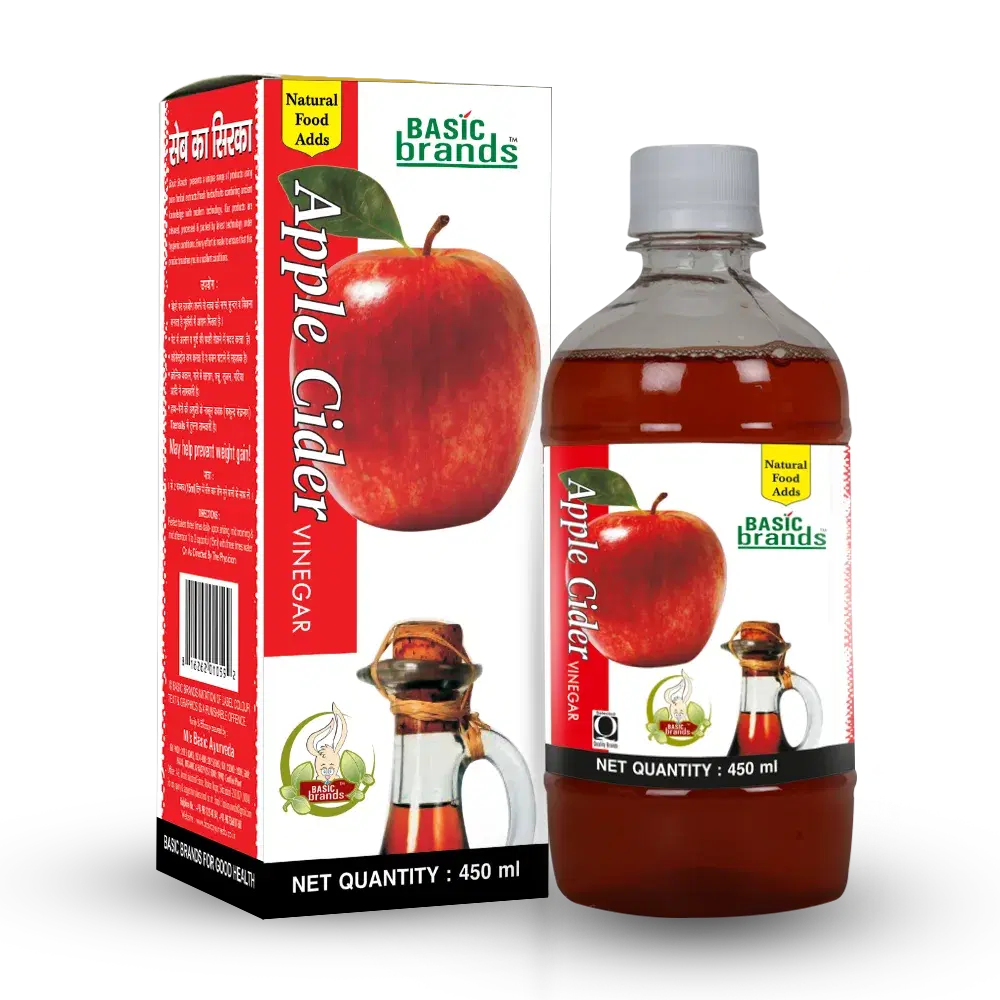 Basic Ayurveda Apple cider Vinegar 450ml |Helps to Detoxify the body | Helps in weight loss | Helpful in an allergic reaction |Helpful to Balance blood sugar level | Improves Digestion. Basic Ayurveda Apple cider Vinegar 450ml |Helps to Detoxify the body | Helps in weight loss | Helpful in an allergic reaction |Helpful to Balance blood sugar level | Improves Digestion. - Image 1