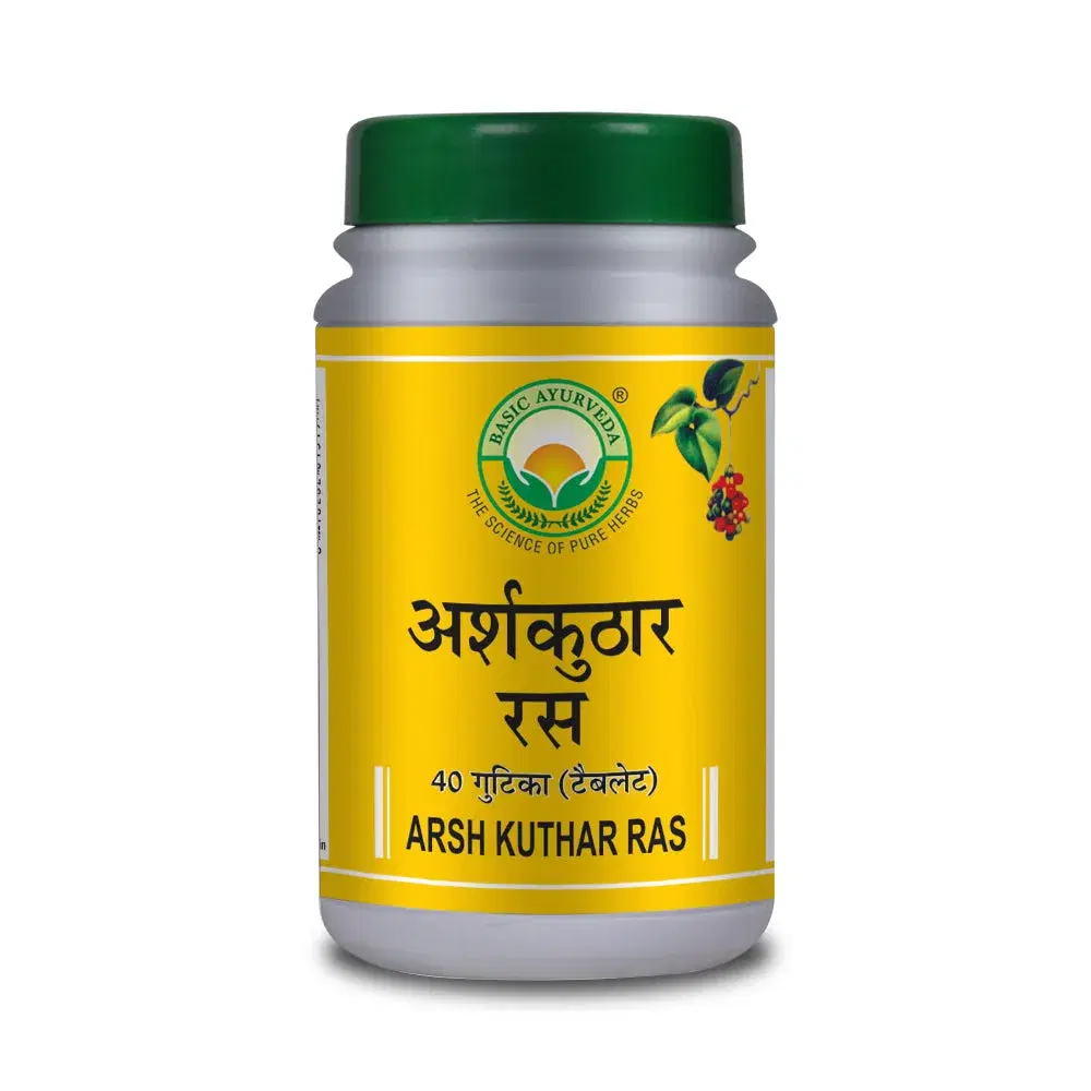 Basic Ayurveda Arsh Kuthar Ras 40 Tablet Basic Ayurveda Arsh Kuthar Ras 40 Tablet - Image 1