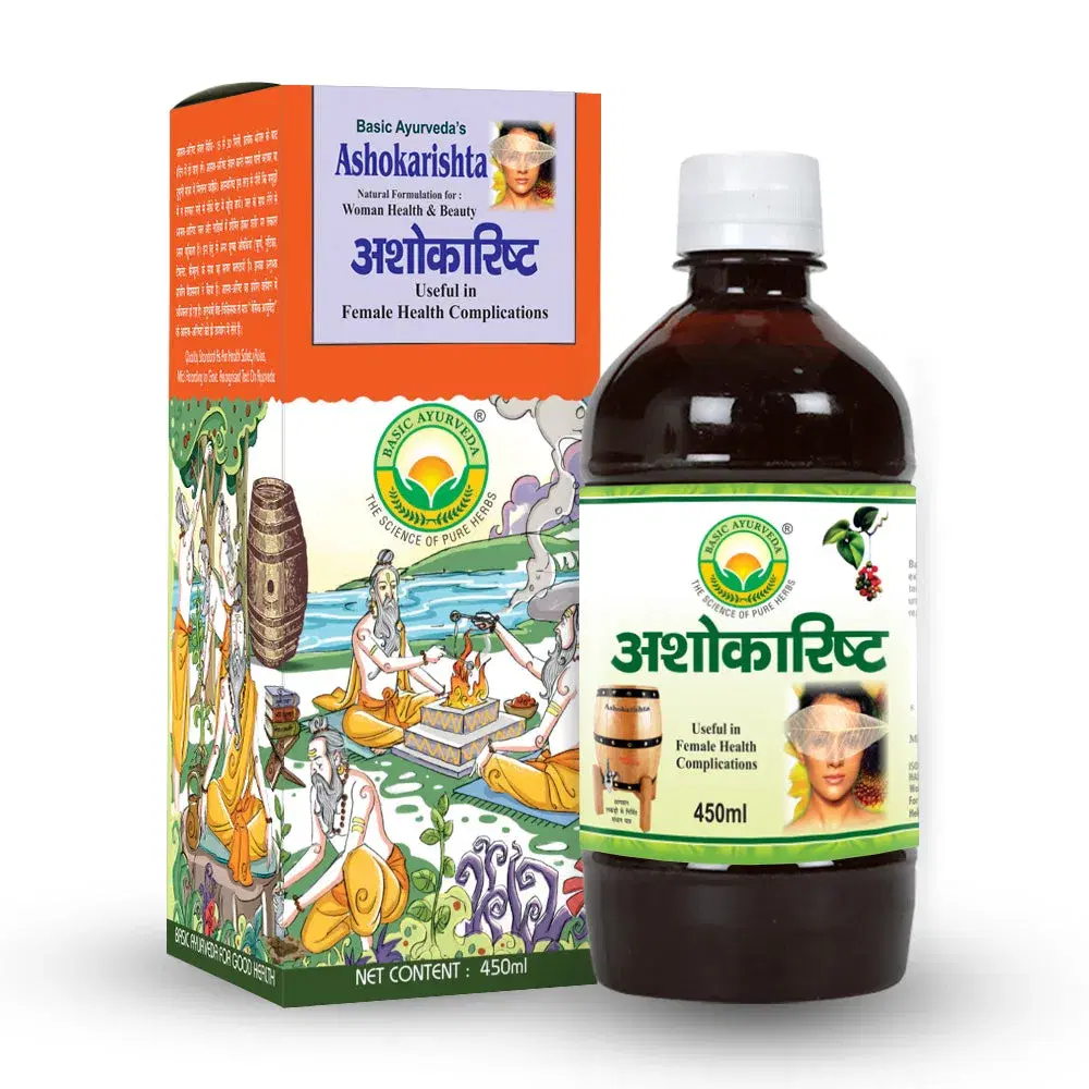 Basic Ayurveda Ashokarishta 450Ml Basic Ayurveda Ashokarishta 450Ml - Image 1