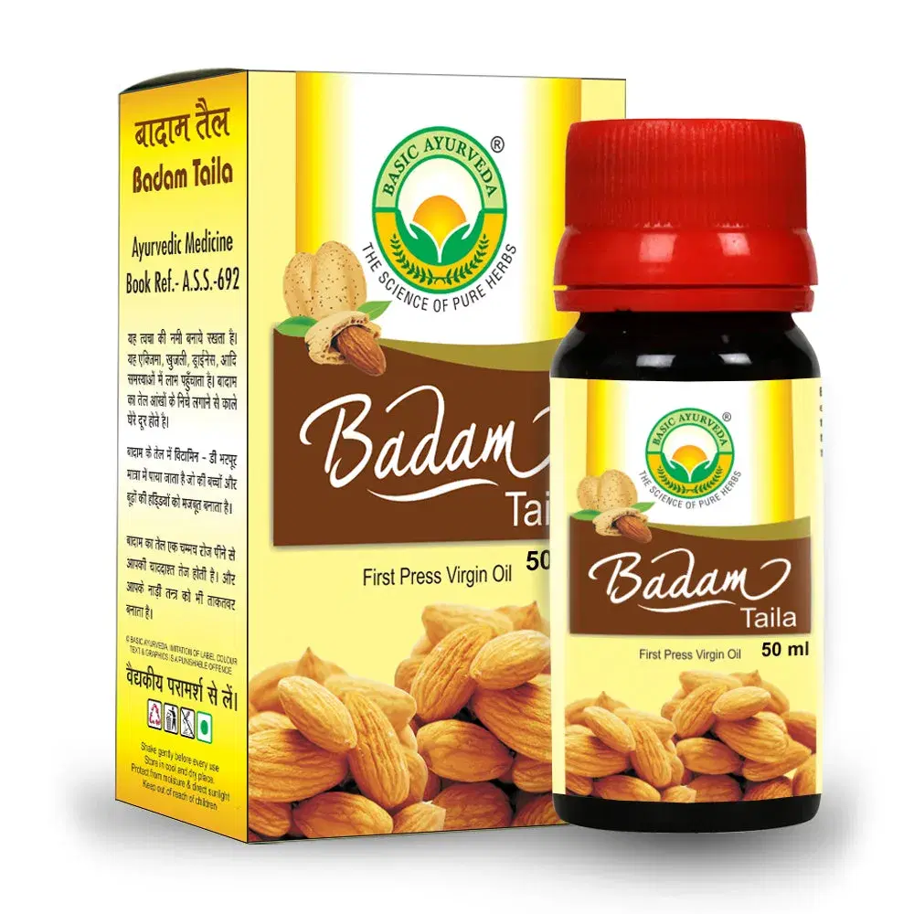 Basic Ayurveda Badam Oil 50 Ml Basic Ayurveda Badam Oil 50 Ml - Image 1