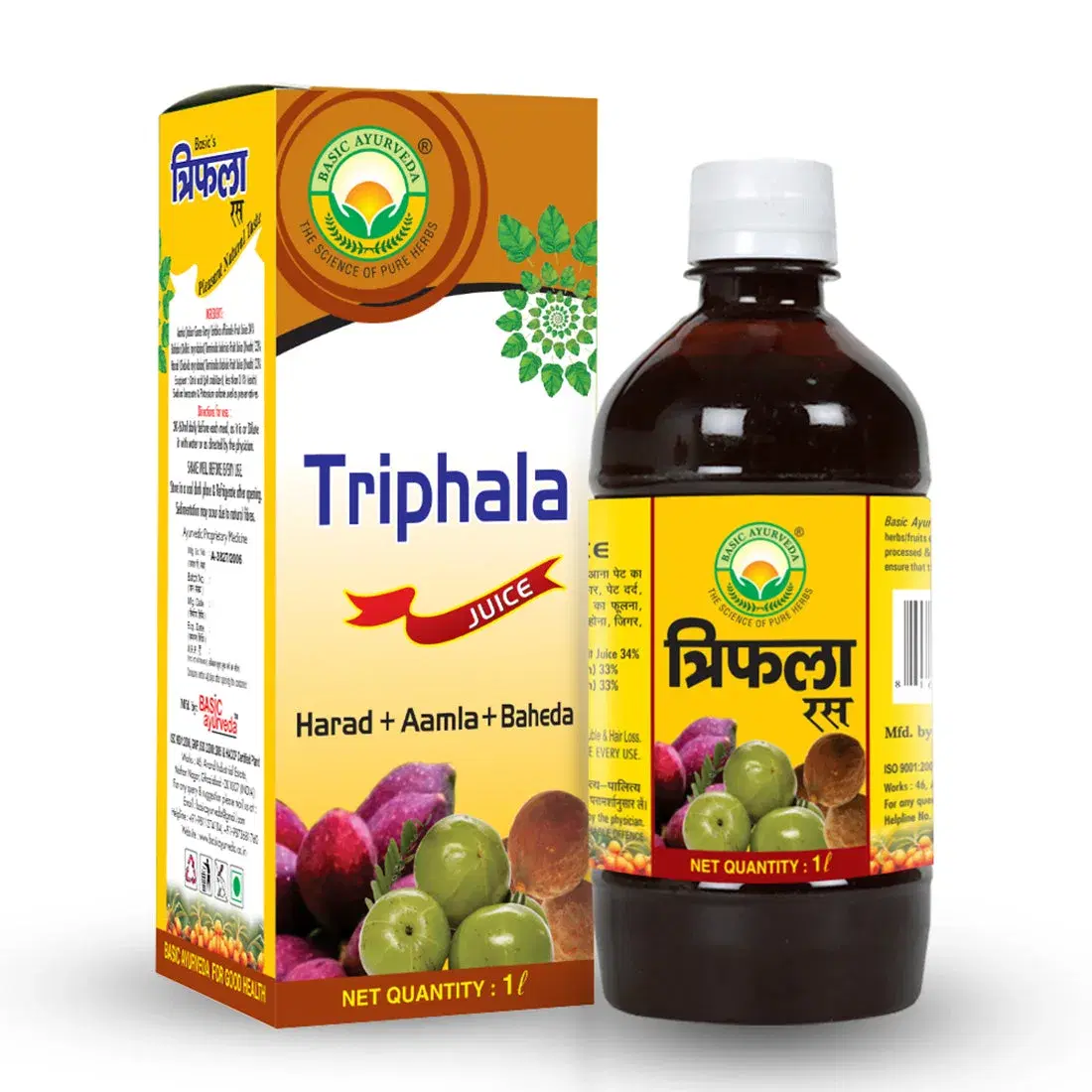 Basic Ayurveda Basic's Triphala Ras | All types of health problems | Ayurvedic Juice Good For Health | Useful in Hair Loss Problem | Immunity Booster | Relief in Joint Pain | Improve Appetite | Relief in Constipation. Basic Ayurveda Basic's Triphala Ras | All types of health problems | Ayurvedic Juice Good For Health | Useful in Hair Loss Problem | Immunity Booster | Relief in Joint Pain | Improve Appetite | Relief in Constipation. - Image 1