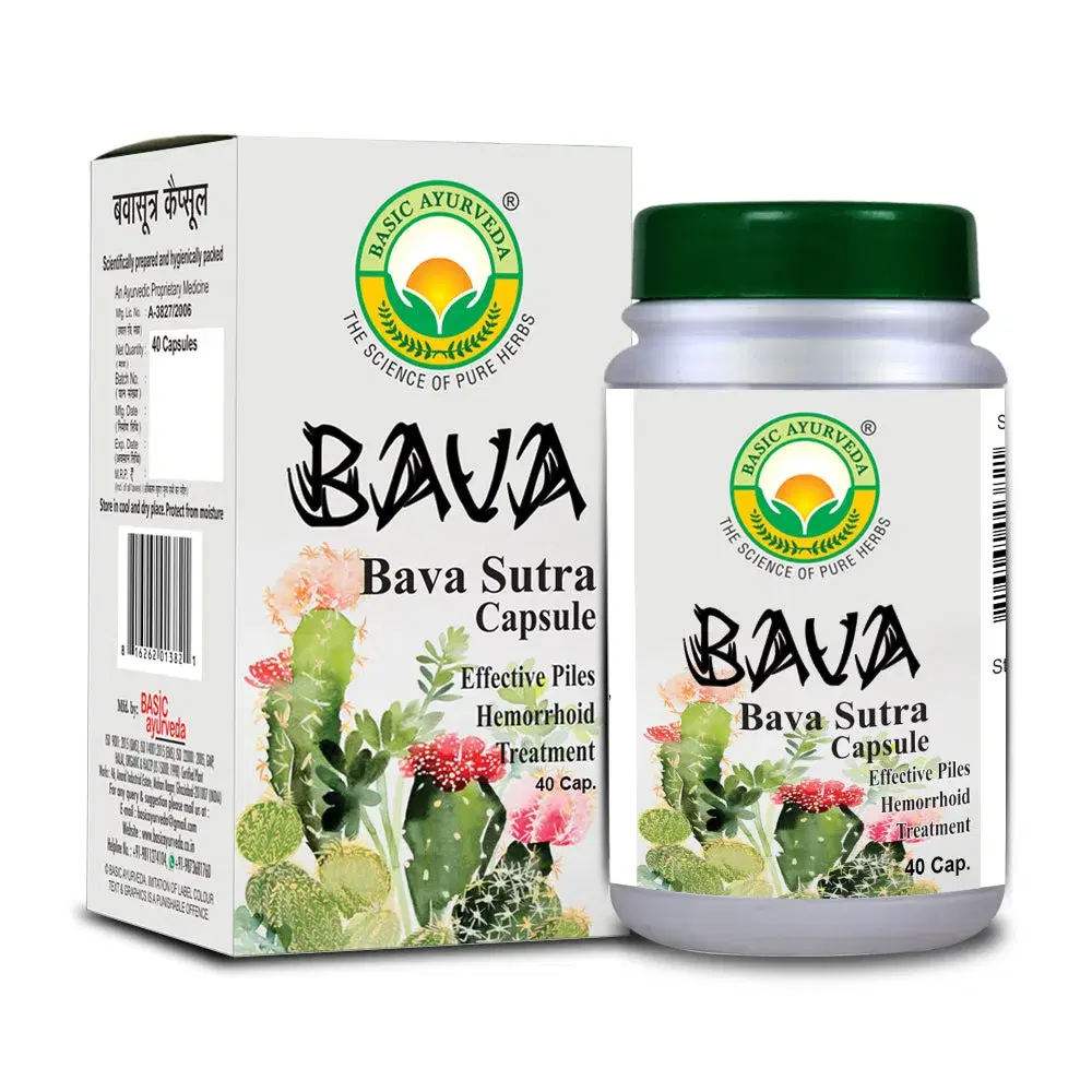 Basic Ayurveda Bava Sutra 40 Capsule Basic Ayurveda Bava Sutra 40 Capsule - Image 1