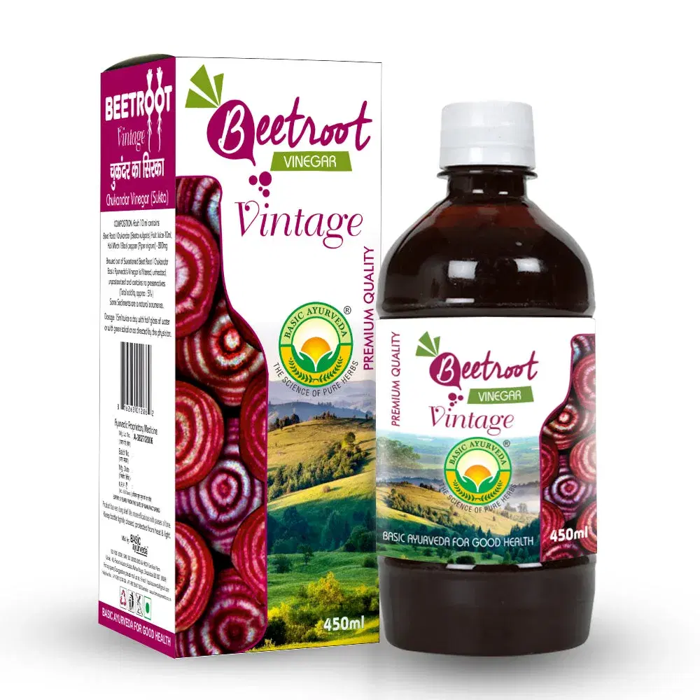 Basic Ayurveda Beet Root Vinegar 450Ml Basic Ayurveda Beet Root Vinegar 450Ml - Image 1