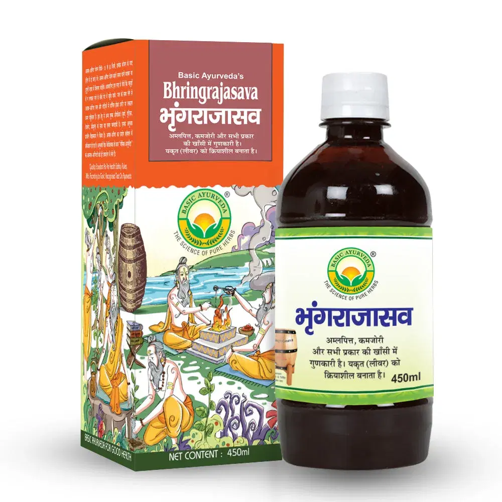 Basic Ayurveda Bhringrajasava 450Ml Basic Ayurveda Bhringrajasava 450Ml - Image 1