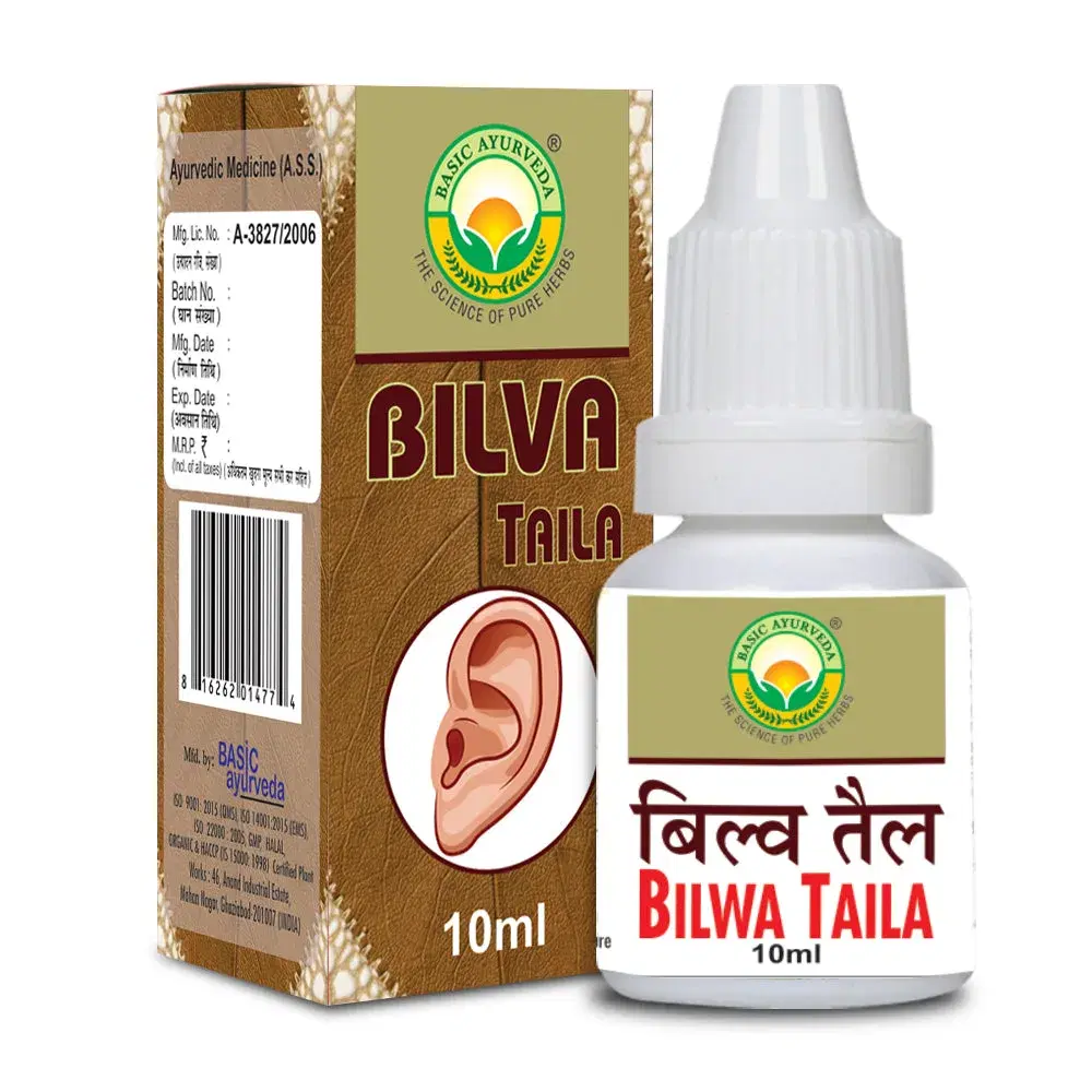 Basic Ayurveda Bilwa Oil 10 ml | It is beneficial for ear problems | Basic Ayurveda Bilwa Oil 10 ml | It is beneficial for ear problems | - Image 1