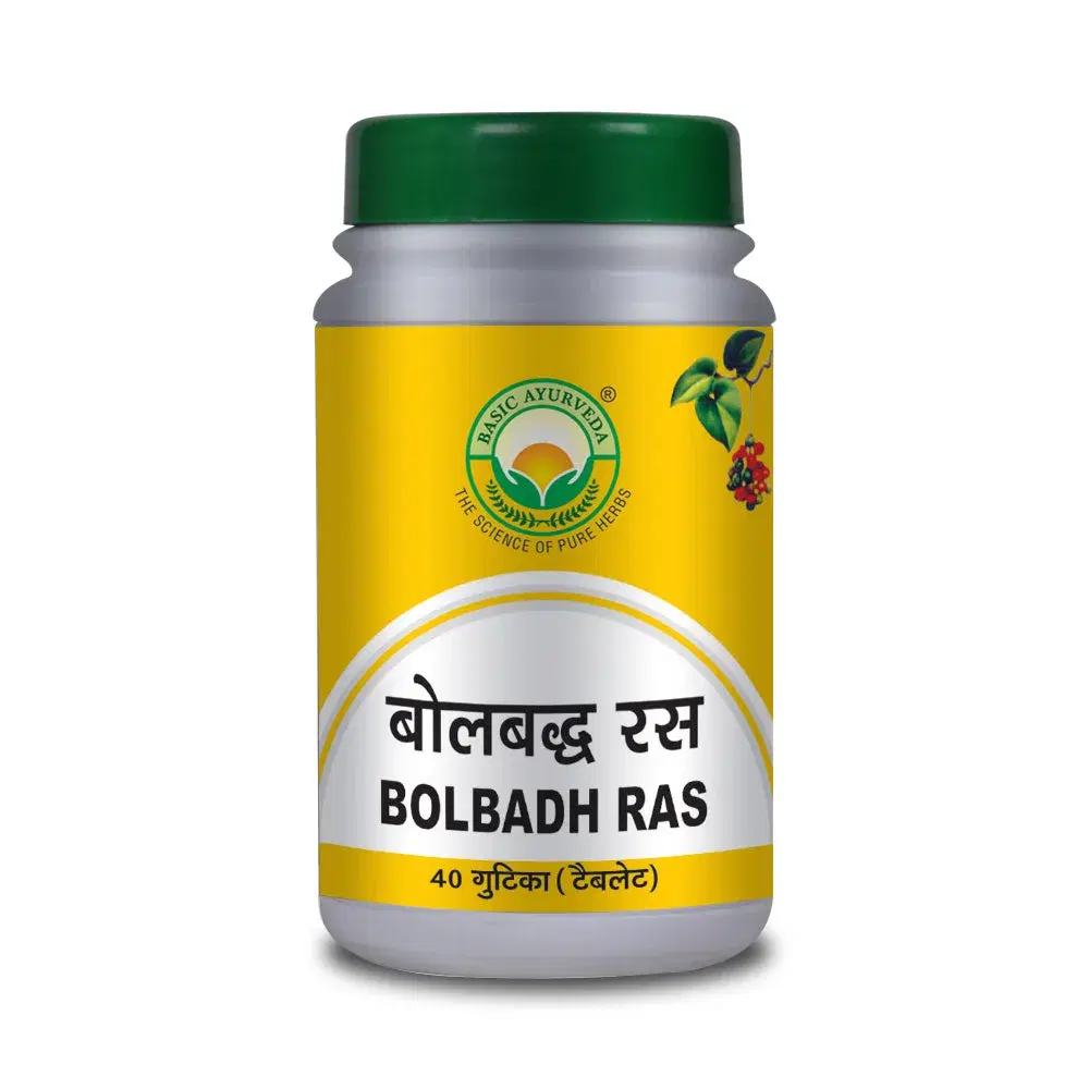 Basic Ayurveda Bol Badh Ras 40 Tablet Basic Ayurveda Bol Badh Ras 40 Tablet - Image 1