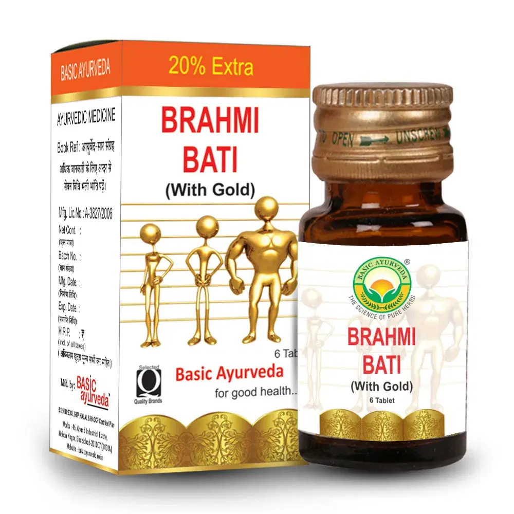 Basic Ayurveda Brahmi Bati Basic Ayurveda Brahmi Bati - Image 1