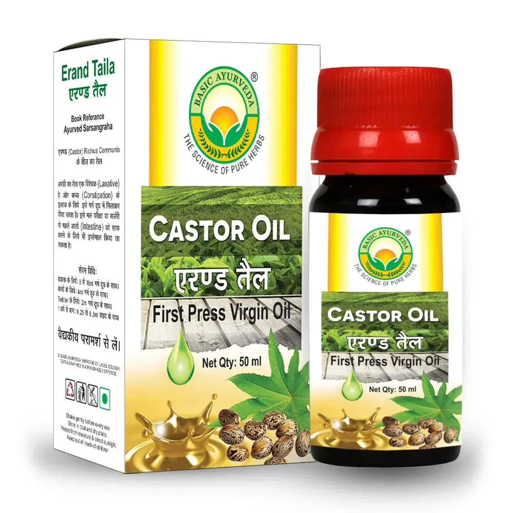 Basic Ayurveda Castor Oil 50 Ml Basic Ayurveda Castor Oil 50 Ml - Image 1