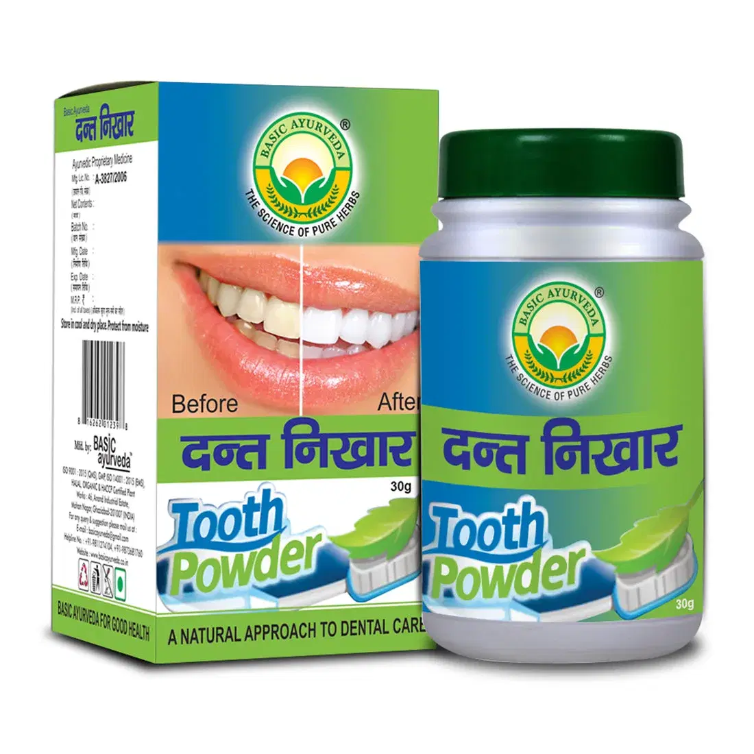 Basic Ayurveda Dant Nikhar (Manjan) Tooth Powder 30 Gram Basic Ayurveda Dant Nikhar (Manjan) Tooth Powder 30 Gram - Image 1