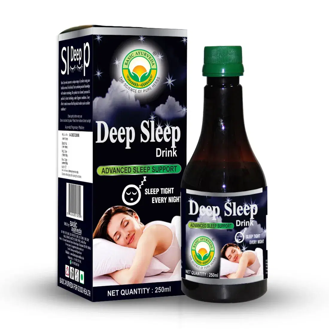 Basic Ayurveda Deep Sleep Drink 250 Ml Basic Ayurveda Deep Sleep Drink 250 Ml - Image 1
