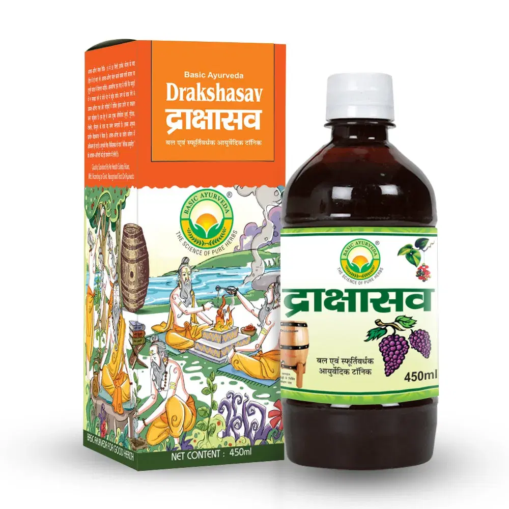Basic Ayurveda Drakshasava 450Ml Basic Ayurveda Drakshasava 450Ml - Image 1