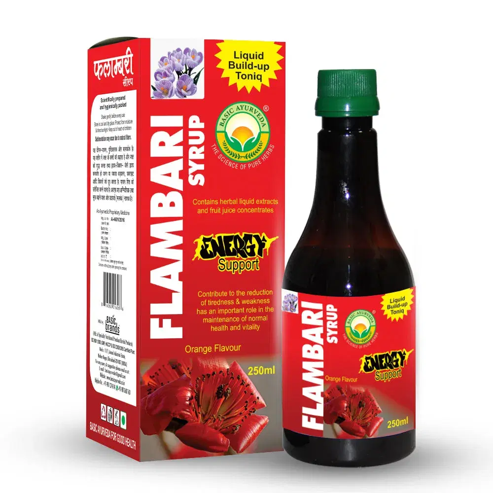Basic Ayurveda Flambari Syrup Orange 250 Ml Basic Ayurveda Flambari Syrup Orange 250 Ml - Image 1