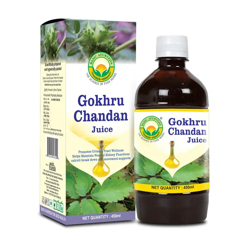 Basic Ayurveda Gokhru Chandan Juice | Maintain normal Kidney Function | Promotes Urinary tract wellness | There are asbestos and gallstones | Increasing urine and cleansing. Basic Ayurveda Gokhru Chandan Juice | Maintain normal Kidney Function | Promotes Urinary tract wellness | There are asbestos and gallstones | Increasing urine and cleansing. - Image 1