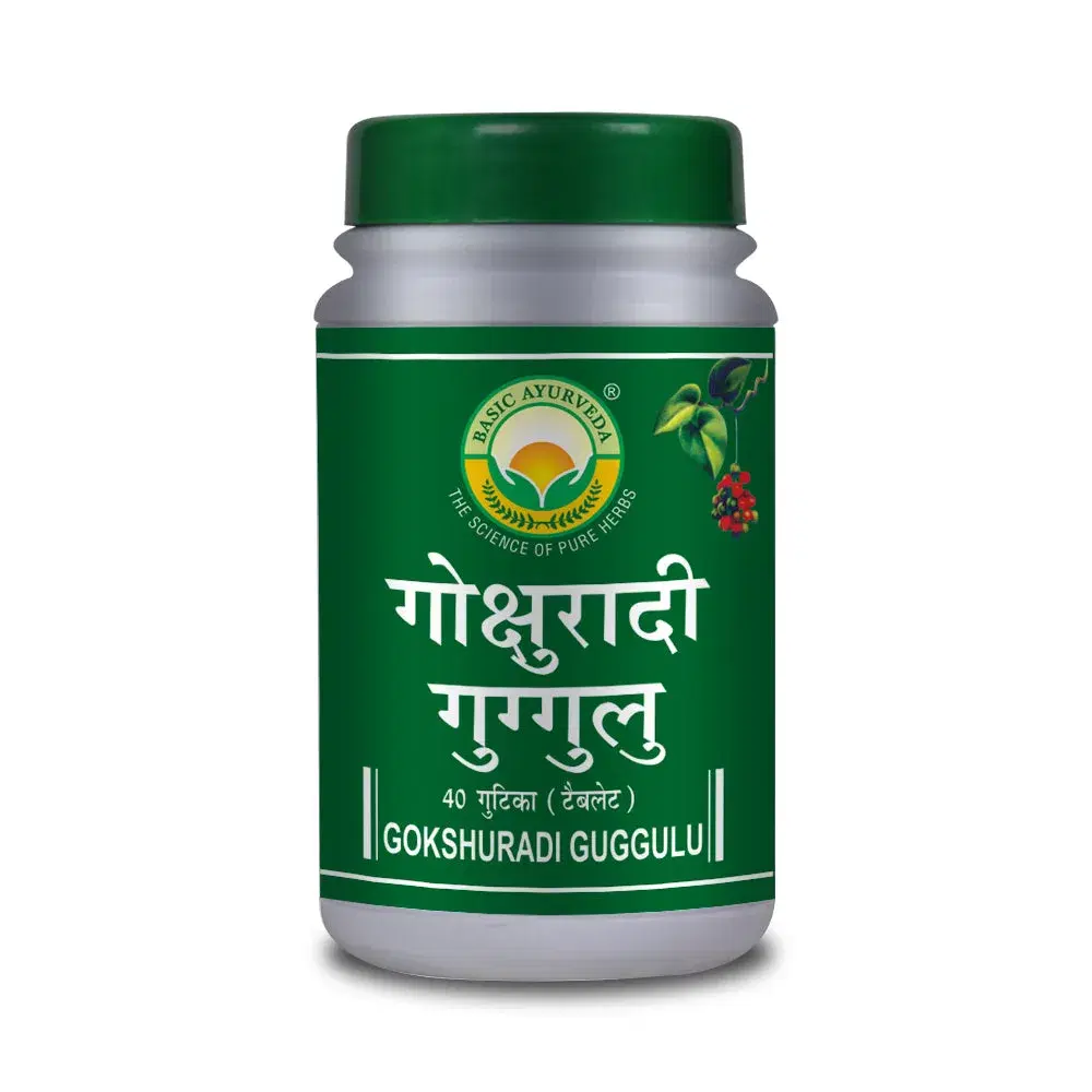 Basic Ayurveda Gokshuradi Guggulu 40 Tablet Basic Ayurveda Gokshuradi Guggulu 40 Tablet - Image 1