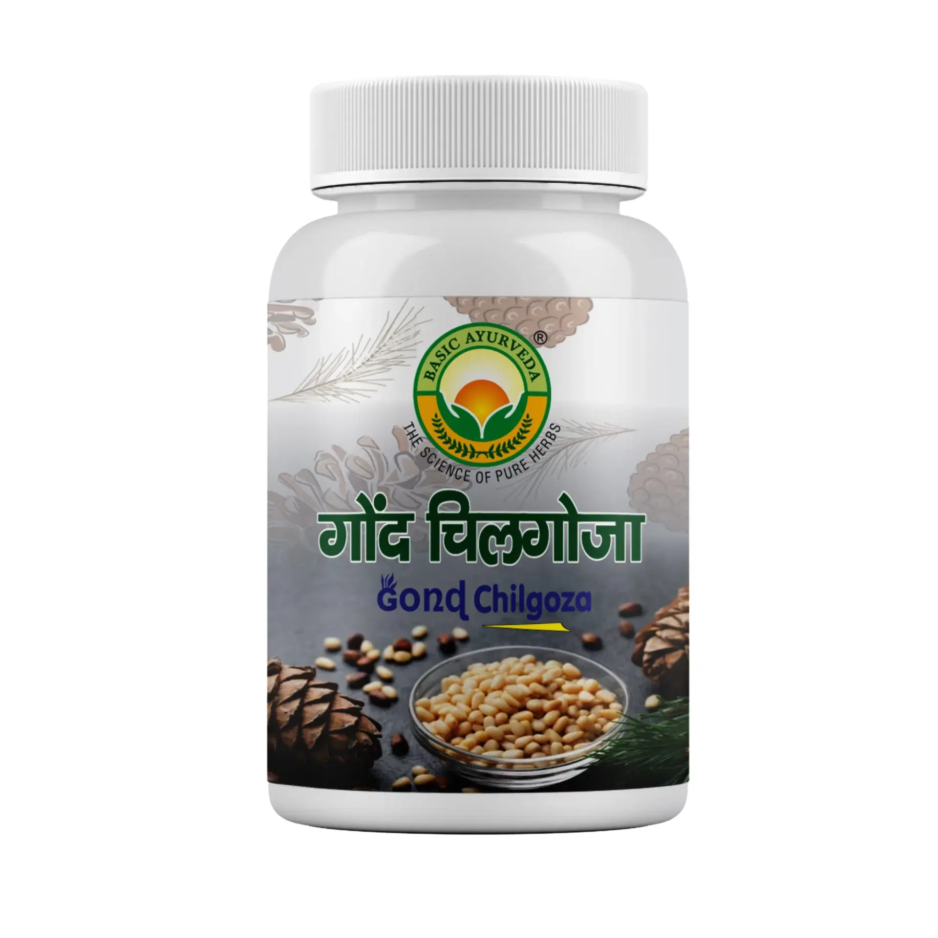 Basic Ayurveda Gond Chilgoza (Pine Nut Gum) | A Raw Herbs, With The Goodness Of Chilgoze / Chilgoja | Made With Dry Fruit (Pine Nuts) Botanical Gum | Herbal Intake Used For A Healthy Life. Basic Ayurveda Gond Chilgoza (Pine Nut Gum) | A Raw Herbs, With The Goodness Of Chilgoze / Chilgoja | Made With Dry Fruit (Pine Nuts) Botanical Gum | Herbal Intake Used For A Healthy Life. - Image 1