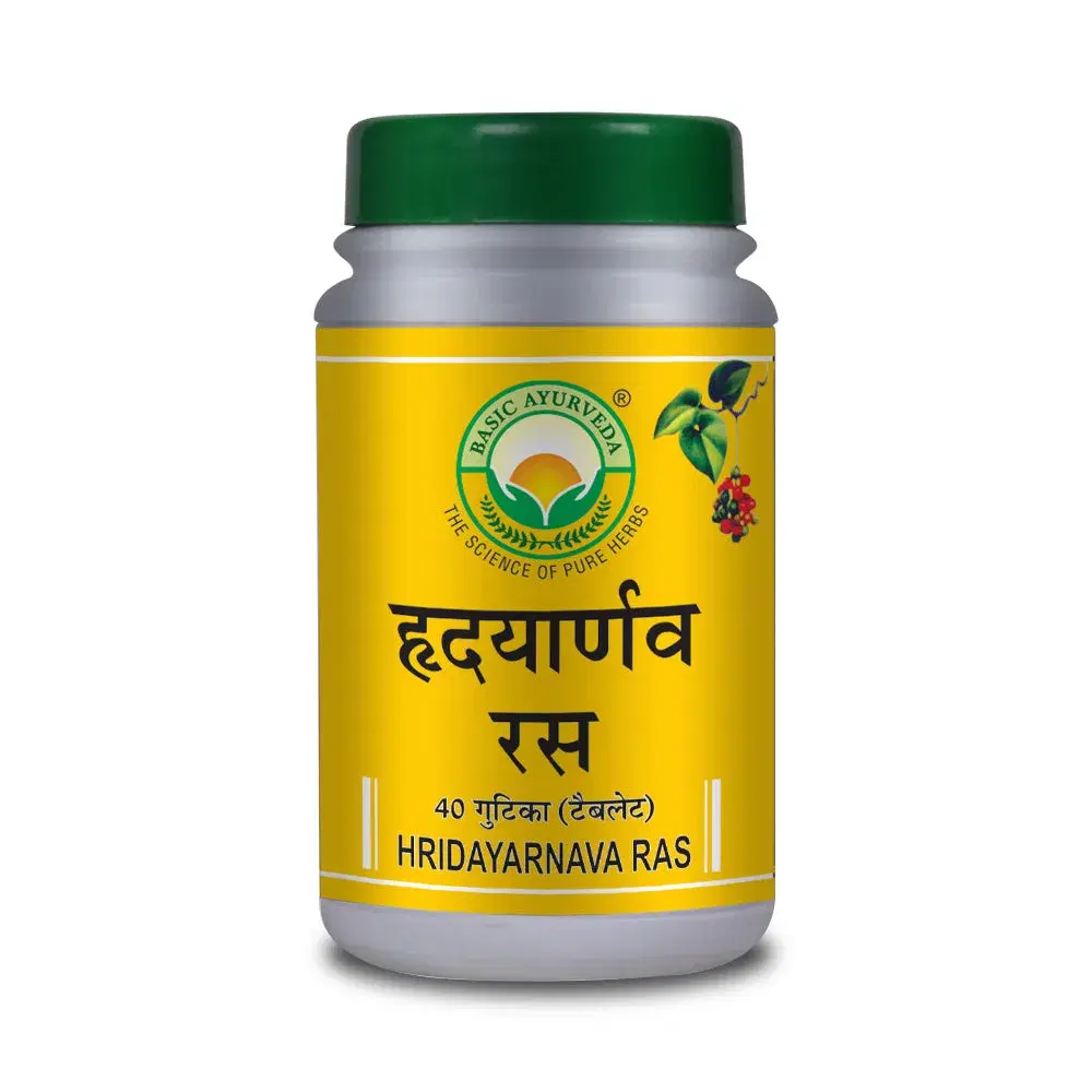 Basic Ayurveda Hridayarnava Ras 40 Tablet Basic Ayurveda Hridayarnava Ras 40 Tablet - Image 1