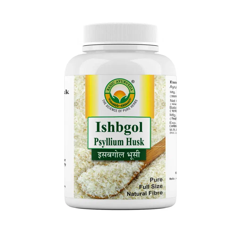 Basic Ayurveda Ishbgol Psyllium Husk Provides Effective Relief From Constipation (40 Gram) Basic Ayurveda Ishbgol Psyllium Husk Provides Effective Relief From Constipation (40 Gram) - Image 1