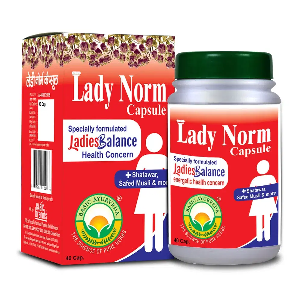 Basic Ayurveda Lady Norm 40 Capsule Basic Ayurveda Lady Norm 40 Capsule - Image 1