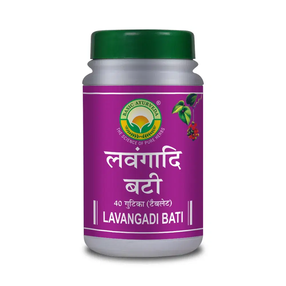 Basic Ayurveda Lavangadi Bati 40 Tablet Basic Ayurveda Lavangadi Bati 40 Tablet - Image 1