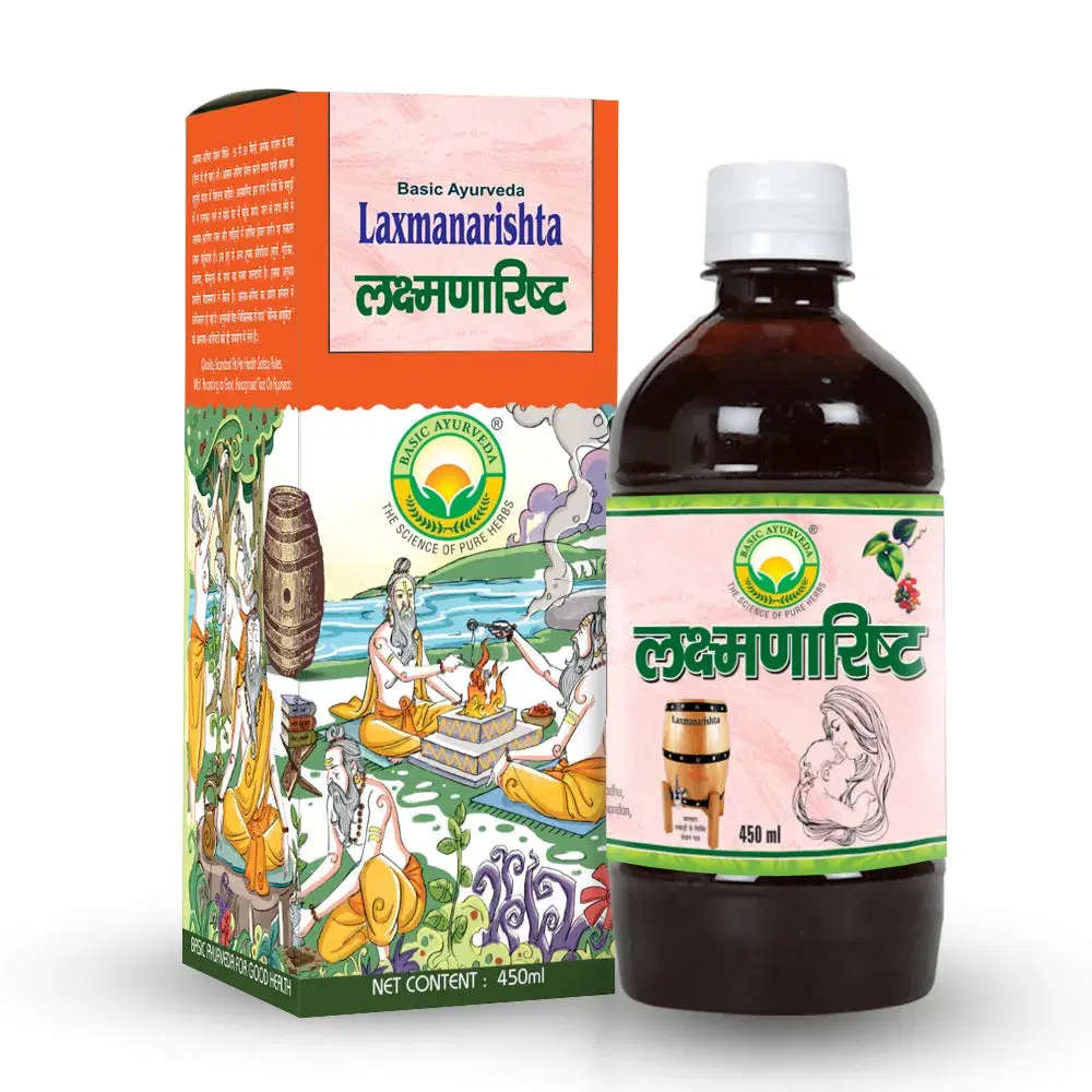 Basic Ayurveda Laxmanarishta 450Ml Basic Ayurveda Laxmanarishta 450Ml - Image 1