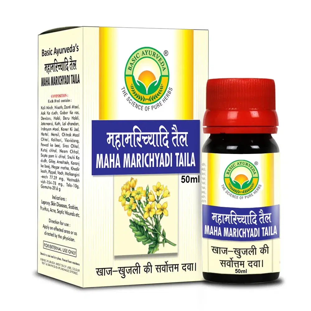 Basic Ayurveda Maha Marichyadi Taila 50Ml Basic Ayurveda Maha Marichyadi Taila 50Ml - Image 1