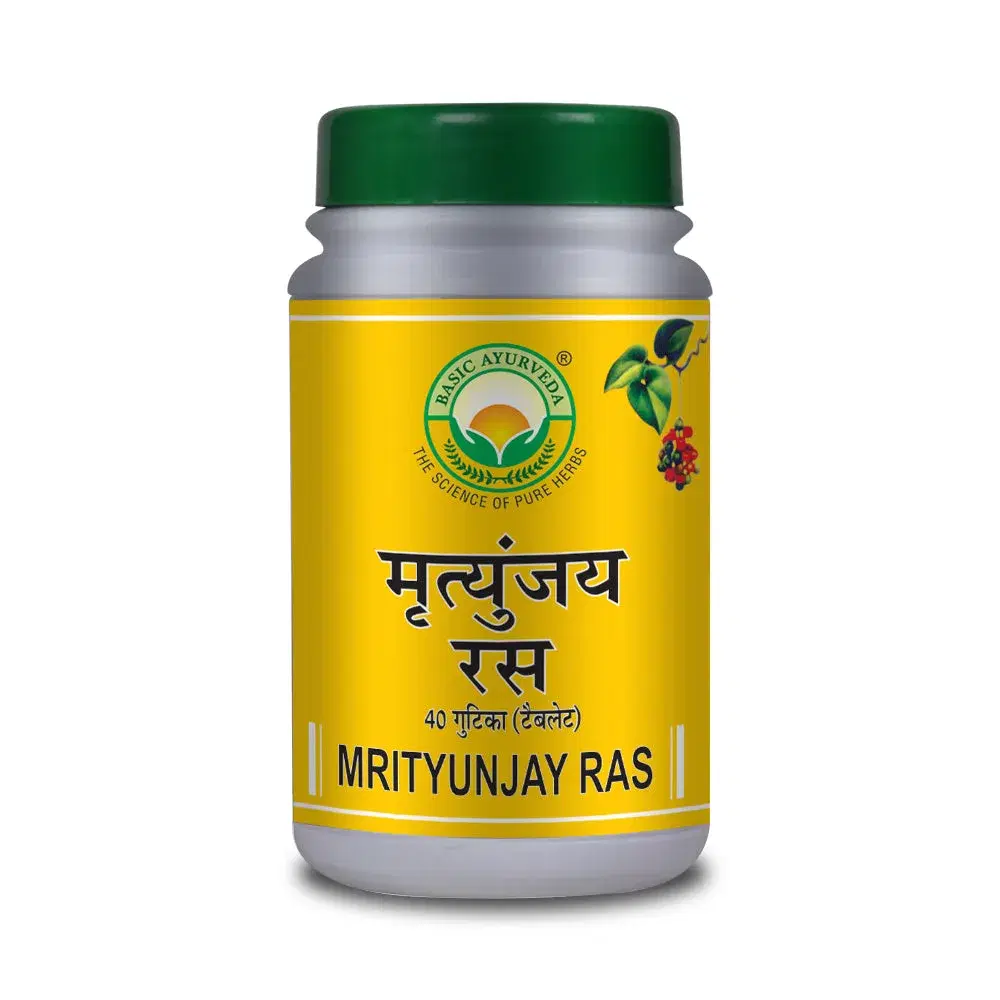 Basic Ayurveda Mrityunjay Ras 40 Tablet Basic Ayurveda Mrityunjay Ras 40 Tablet - Image 1