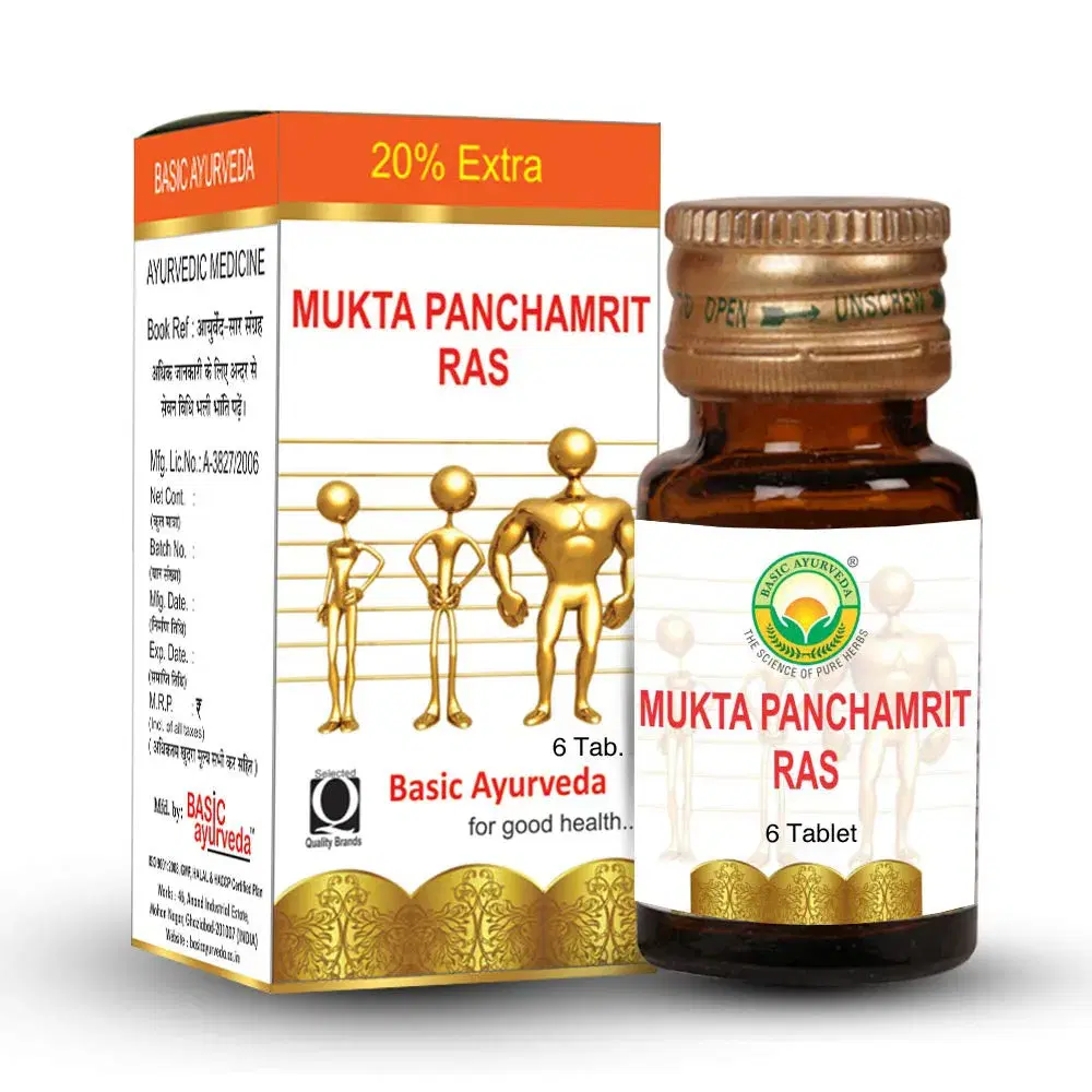 Basic Ayurveda Mukta Panchamrit Ras Basic Ayurveda Mukta Panchamrit Ras - Image 1