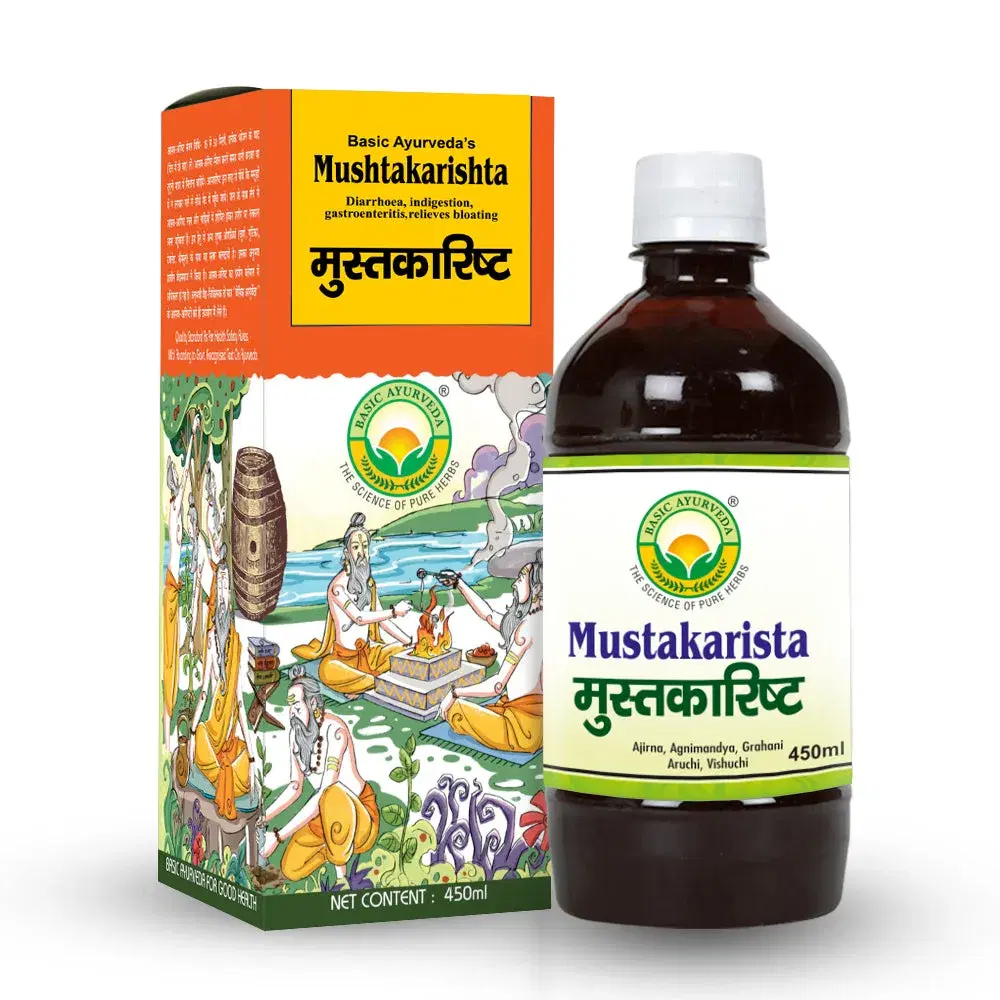 Basic Ayurveda Mushtakarishta 450Ml Basic Ayurveda Mushtakarishta 450Ml - Image 1
