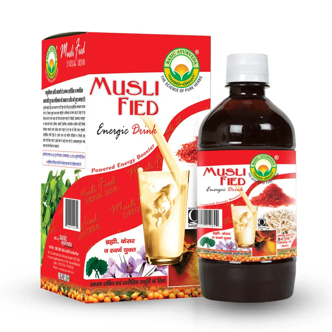 Basic Ayurveda Musli Fied Energic Drink 500 Ml Basic Ayurveda Musli Fied Energic Drink 500 Ml - Image 1