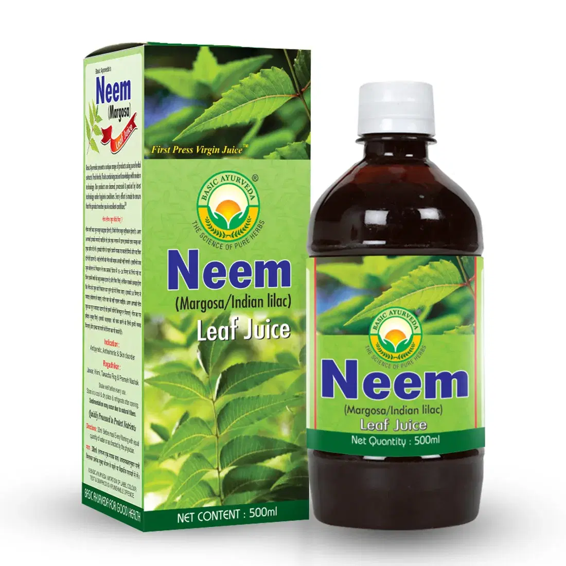 Basic Ayurveda Neem Leaf (Margosa ) Juice 500 M | Improve body mechanism | Reduce Skin disorder | Reduce Hair loss | Improve Skin Tone | Maintain Blood Sugar. Basic Ayurveda Neem Leaf (Margosa ) Juice 500 M | Improve body mechanism | Reduce Skin disorder | Reduce Hair loss | Improve Skin Tone | Maintain Blood Sugar. - Image 1