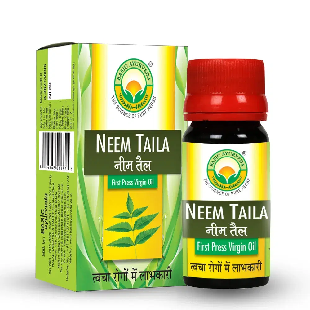 Basic Ayurveda Neem Taila 50 Ml Basic Ayurveda Neem Taila 50 Ml - Image 1