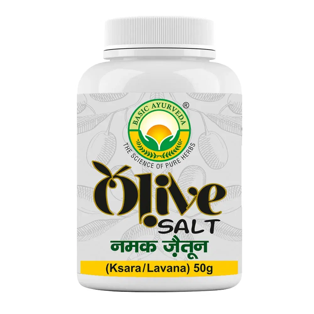 Basic Ayurveda Olive Salt (Jaitun Ka Namak zaitoon) | Helps in Digestion | Treats Stomach Related Problems | Olive Cider Salt Basic Ayurveda Olive Salt (Jaitun Ka Namak zaitoon) | Helps in Digestion | Treats Stomach Related Problems | Olive Cider Salt - Image 1