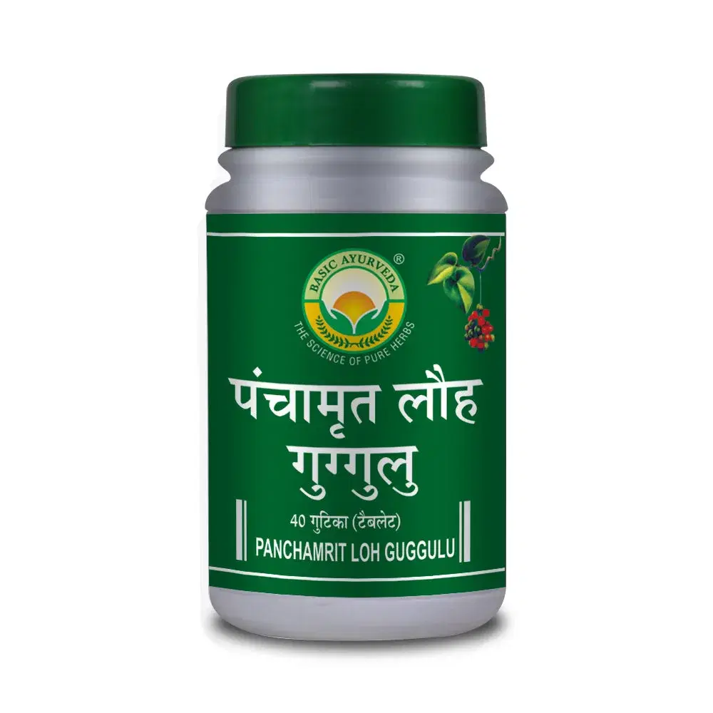 Basic Ayurveda Panchamrit Loh Guggulu 40 Tablet Basic Ayurveda Panchamrit Loh Guggulu 40 Tablet - Image 1