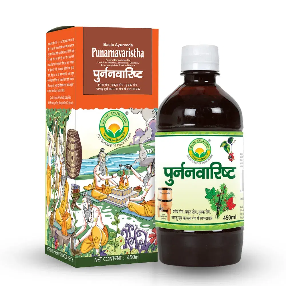 Basic Ayurveda Punarnavaristha 450Ml Basic Ayurveda Punarnavaristha 450Ml - Image 1